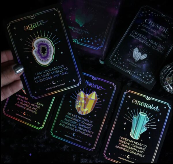 Crystal Affirmations Card Deck - Silver Aura Edition
