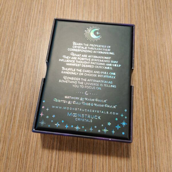 Crystal Affirmations Card Deck - Silver Aura Edition - Image 4