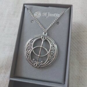 英國直送 - 靈性符號 Vesica Piscis 手工純銀吊咀